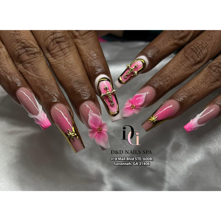 D&D nails Spa nail work in Savannah, Georgia